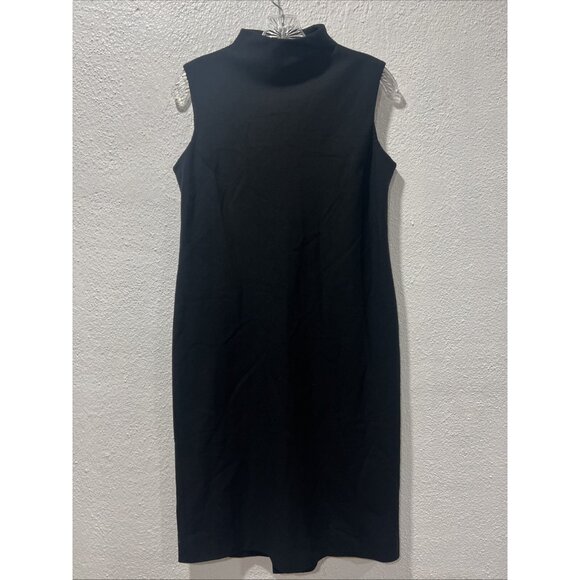 Lauren Ralph Lauren Black sleeveless  wool dress Size 6 Muck neck cocktail - Picture 1 of 11
